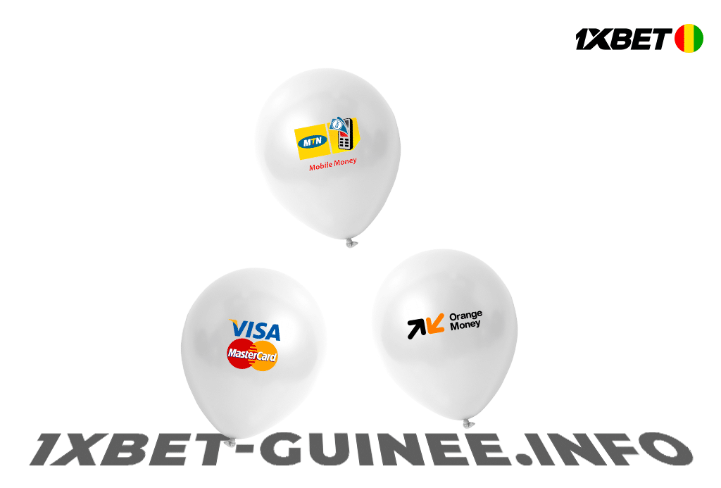 Méthodes de dépôt et de retrait disponibles sur l’application et le site web 1xBet Guinée