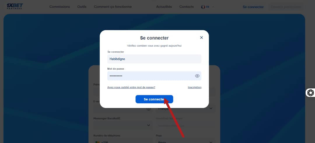 Ouvrir et se connecter