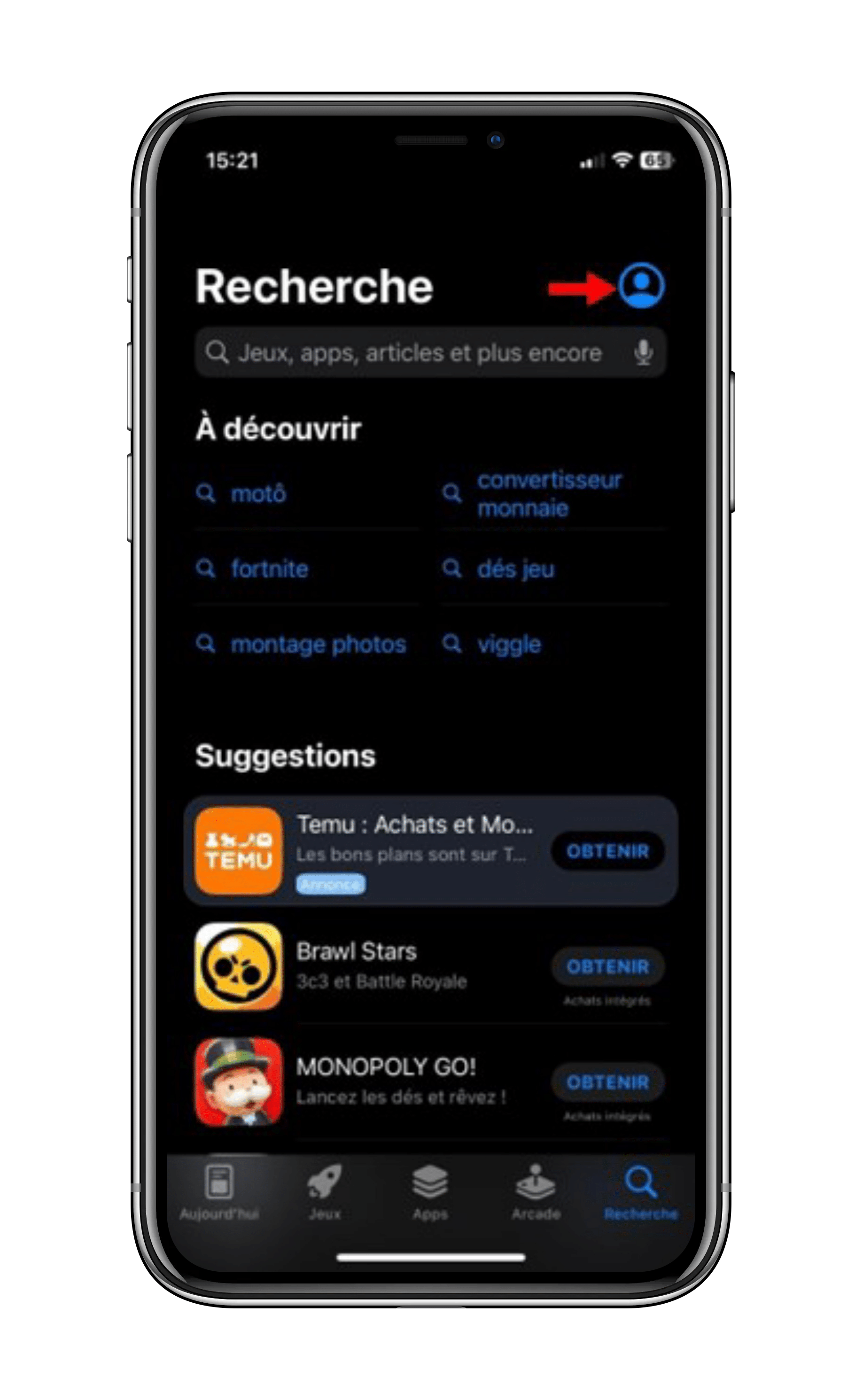 Ouvrez l’App Store sur votre iPhone ou iPad
