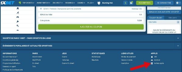 Aller à la section "Applications"